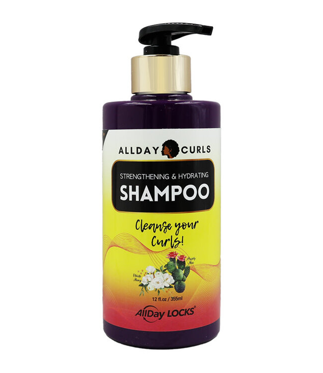 ALLDAY CURLS All Day Curls Strengthening & Hydrating Shampoo 12oz