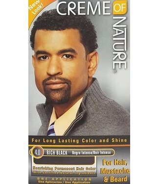 Creme Of Nature Men's Gel Hair Color 4.0 Rich Black