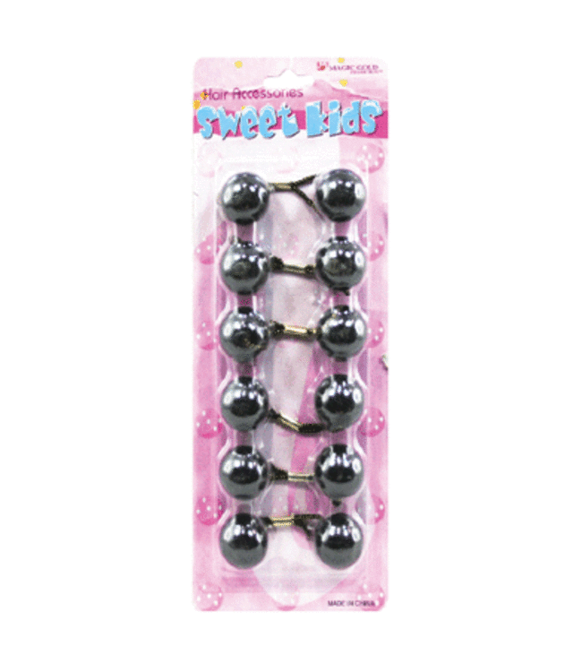 MAGIC GOLD Kid's Hair Bubbles Round #XL1 Black
