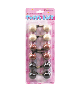 MAGIC GOLD Kid's Hair Bubbles Round #XL8 Brown