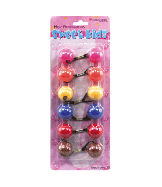 MAGIC GOLD Kid's Hair Bubbles Round #XL9 Mix