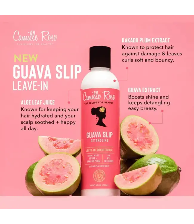 Camille Rose Curl Guava Slip Detangling Leave-In Conditioner 8oz