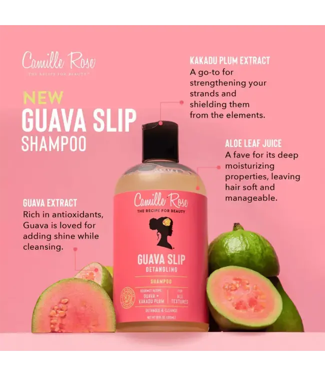 Camille Rose Curl Guava Slip Detangling Shampoo 12oz