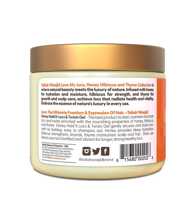 Taliah Waajid Love My Locs Honey Hold It Locks & Twist Gel 16oz