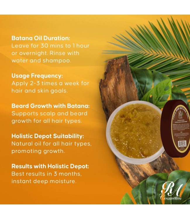 RA Cosmetics 100% Raw Batana Oil 4oz