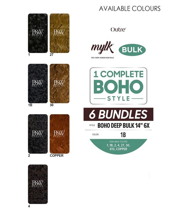 MYLK 6X HH Boho Deep Bulk 14"
