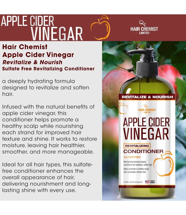 Hair Chemist Apple Cider Vinegar Conditioner 33.8oz
