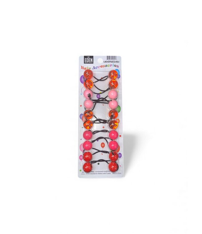 Eden 20mm Hair Ball Pink /Asst