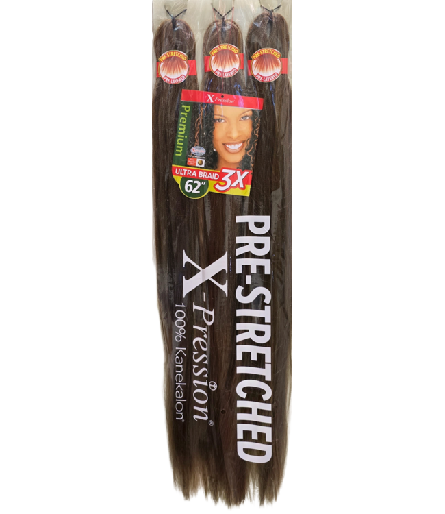 X-Pression Pre-Stretched Ultra Braid 3X M4/27/30/613 62"