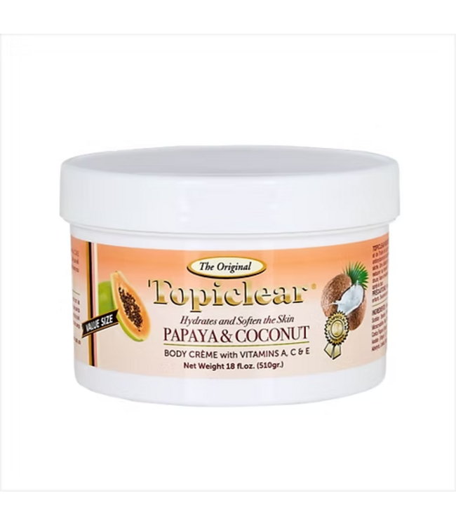 Topiclear Papaya & Coconut Body Creme 32oz