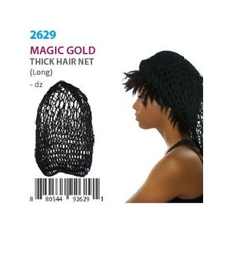 Magic Collection Thick Hair Net Black Long #2629