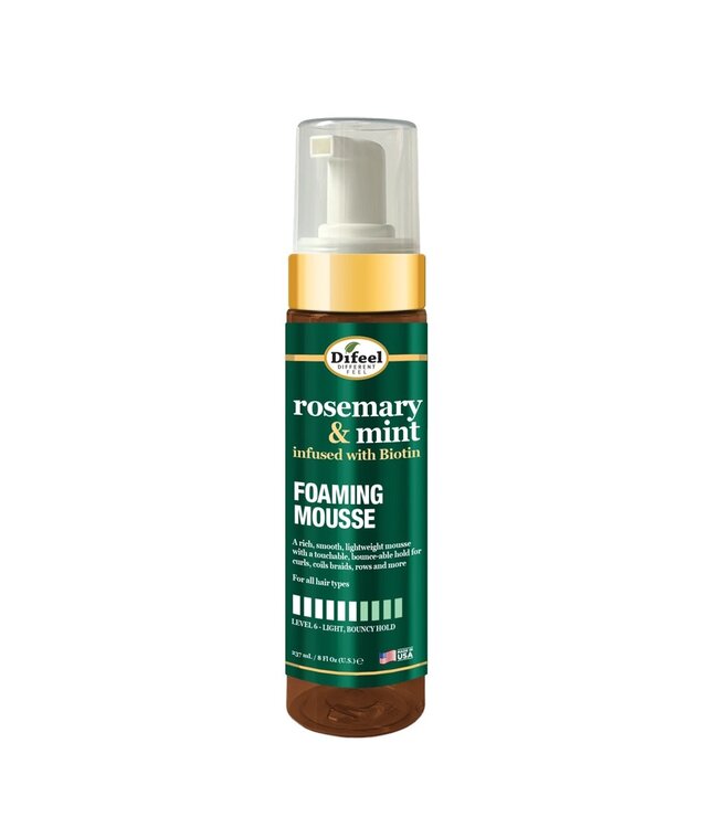 Difeel Rosemary & Mint Foaming Mousse 8oz