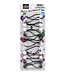 Eden 12mm Hair Ball Black / Clear & White
