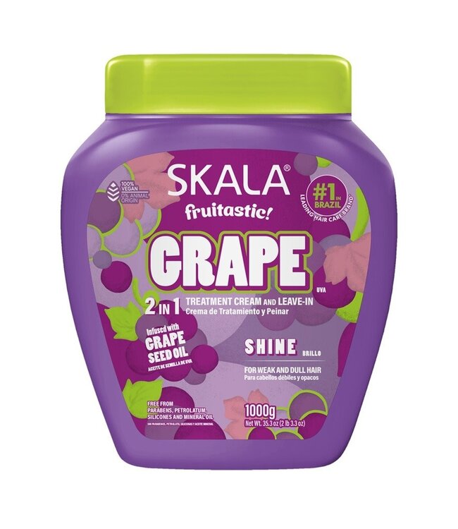 SKALA Grape 2 In 1 Hair Treatment Cream Leave-In ( 1000g ) 35.2g