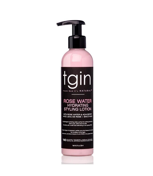 TGIN Rose Water Hydrating Styling Lotion (8oz)