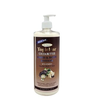 Topiclear The Original Cocoa Butter Hand & Body Lotion ( 1000ml ) 32oz