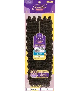 Purple Pack Brazilian Feather Deep 18"
