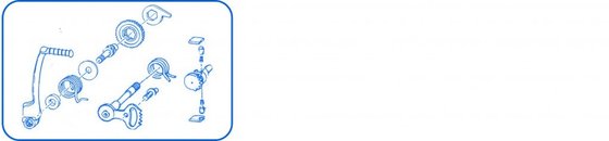 Kickstart / Shiftmechanism / Gearshaft