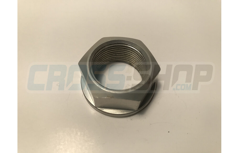 NUT REAR WHEEL AXLE 15 ->