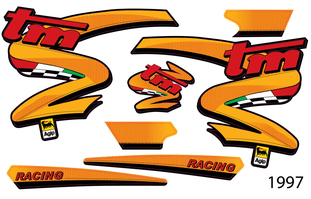 OEM Replica Spoiler decals "1997"
