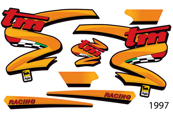 OEM Replica Spoiler decals "1997"