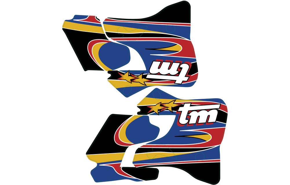 OEM Replica Spoiler decals "1998"