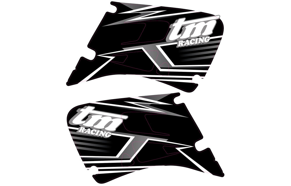 OEM Replica Spoiler decals "2003" 4-stroke (black dream)