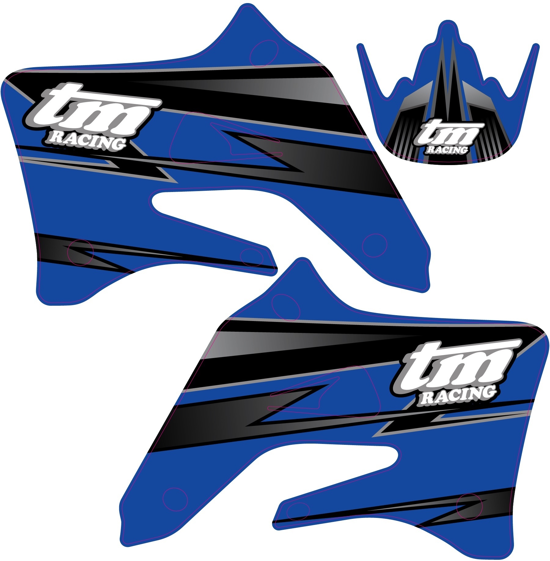 OEM Replica Spoiler decals "2004" 2-stroke