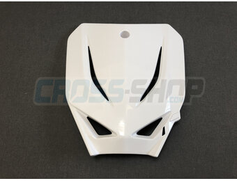 NUMBER PLATE MX M.15 WHITE