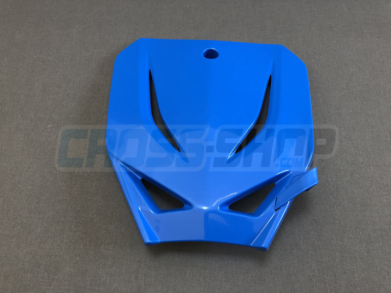 FRONT NUMBER PLATE MX 15 BLUE