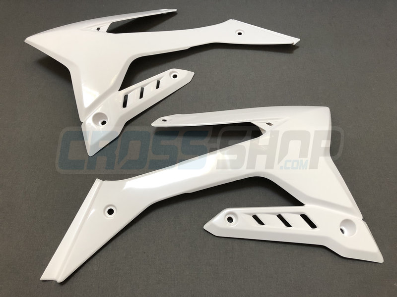 TM Racing SHROUDS RAD. 4 stroke  RH+LH 15 WHITE + 125/144/250/300 2 stroke Fi 2020 ->  (big radiator)