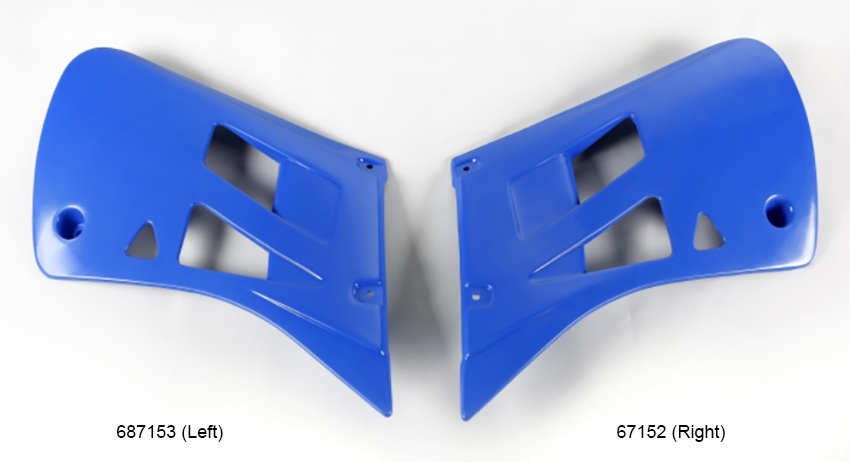 SHROUD RIGHT RAD.M.99/03 BLUE