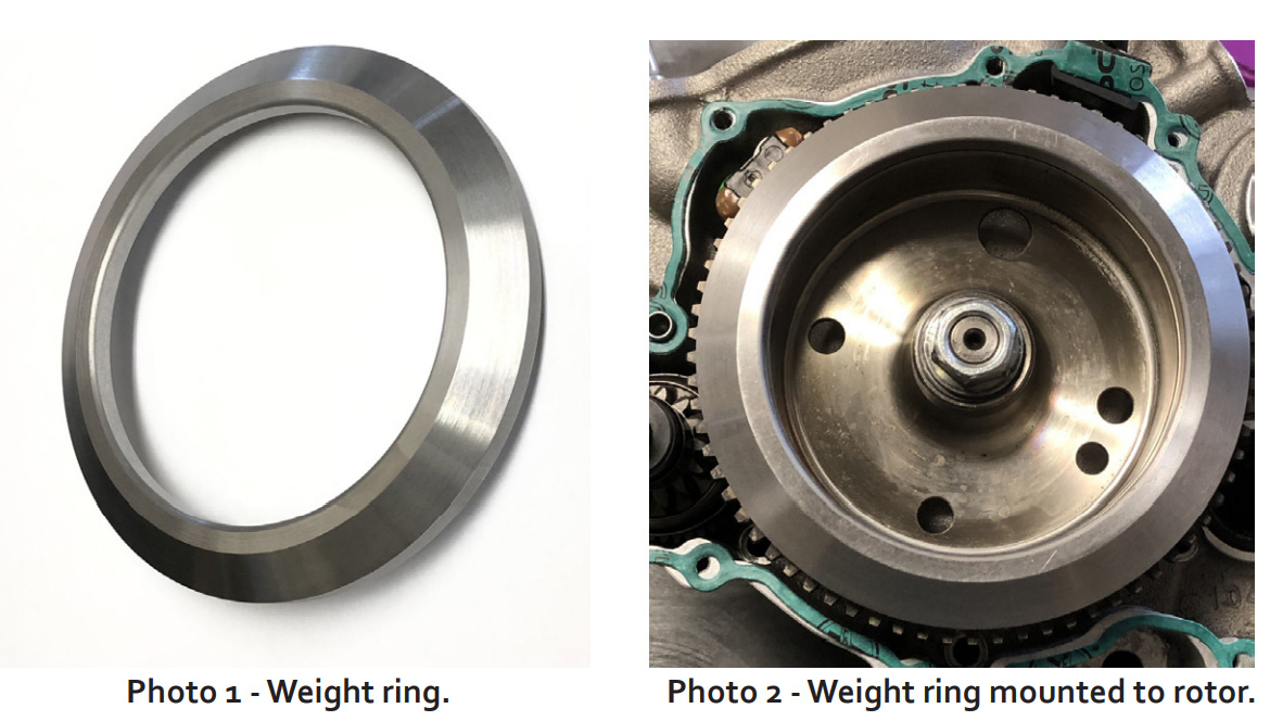 Flywheel weight 250/300 2019->  Carb & Fi model