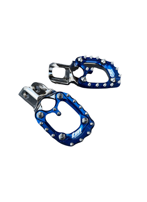 STEEL FOOTPEGS 2021 WITH BLUE ERGAL PAD TM 2S-4S '10-'21