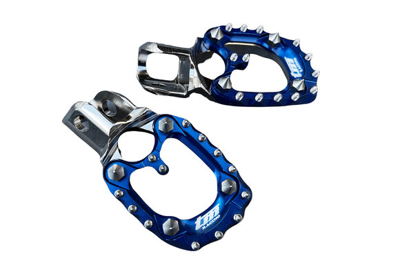 STEEL FOOTPEGS 2021 WITH BLUE ERGAL PAD TM 2S-4S '10-'21