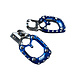 STEEL FOOTPEGS 2021 WITH BLUE ERGAL PAD TM 2S-4S '10-'21