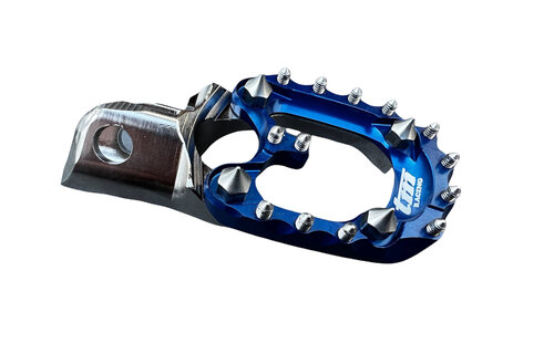 STEEL FOOTPEGS 2021 WITH BLUE ERGAL PAD TM 2S-4S '10-'21