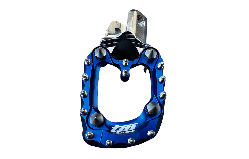 STEEL FOOTPEGS 2021 WITH BLUE ERGAL PAD TM 2S-4S '10-'21