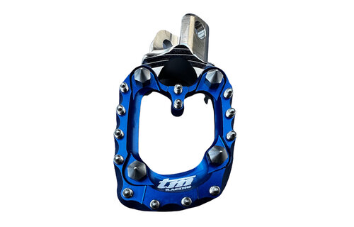 STEEL FOOTPEGS 2021 WITH BLUE ERGAL PAD TM 2S-4S '10-'21