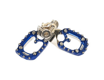 STEEL FOOTPEGS 2022 WITH BLUE ERGAL PAD TM 2S-4S