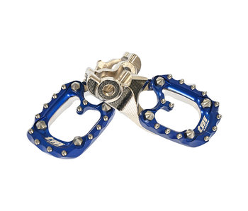 STEEL FOOTPEGS 2022 WITH BLUE ERGAL PAD TM 2S-4S