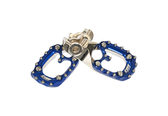 STEEL FOOTPEGS 2022 WITH BLUE ERGAL PAD TM 2S-4S