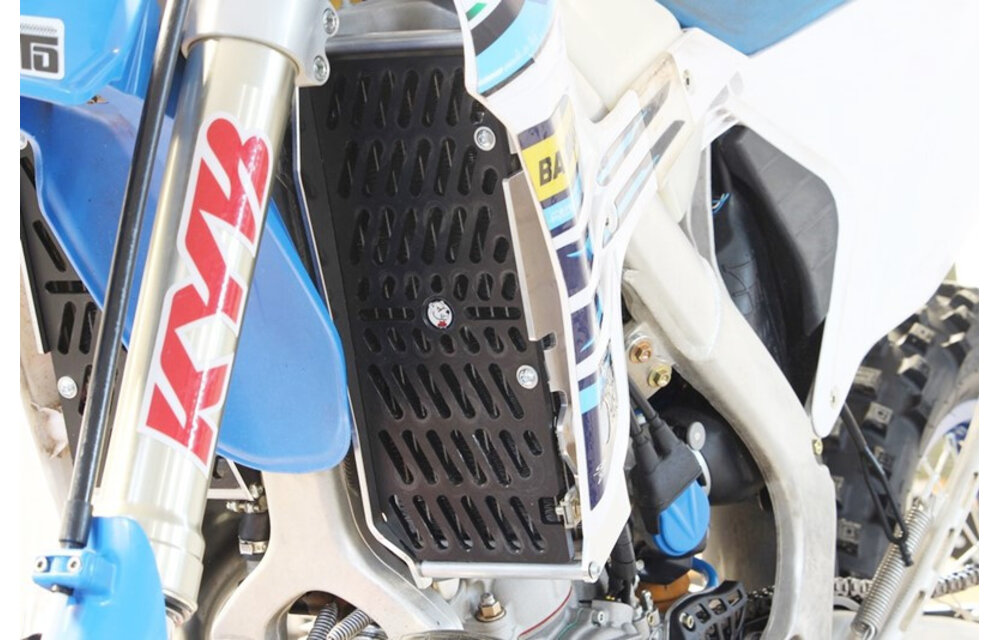 AXP 2022 -> TM RACING 125/144/250/300 2stroke MX/END (CARB & Fi) XTREME RADIATOR GUARDS - BLACK