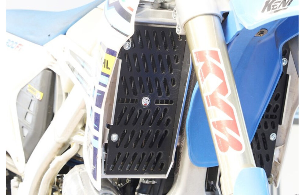 AXP 2022 -> TM RACING 125/144/250/300 2stroke MX/END (CARB & Fi) XTREME RADIATOR GUARDS - BLACK