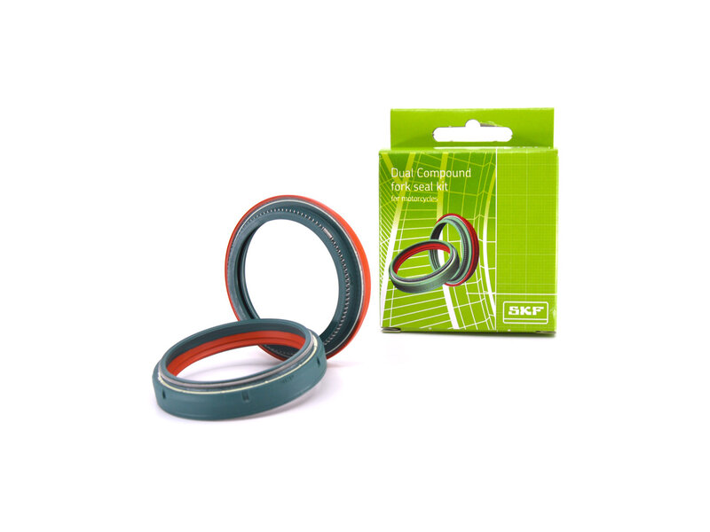 SKF FORK SEAL KIT,  DUAL COMPOUND (OIL & DUST), SHOWA 43 MM