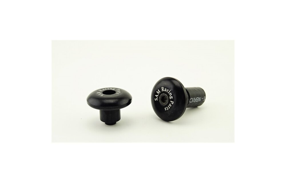 SAM Racing Handlebar Caps Black