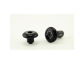 SAM Racing Handlebar Caps Black