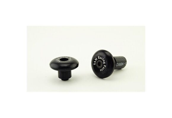 SAM Racing Handlebar Caps Black