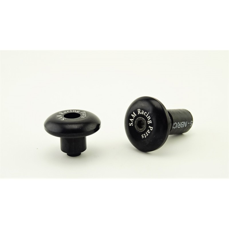 SAM Racing Handlebar Caps Black