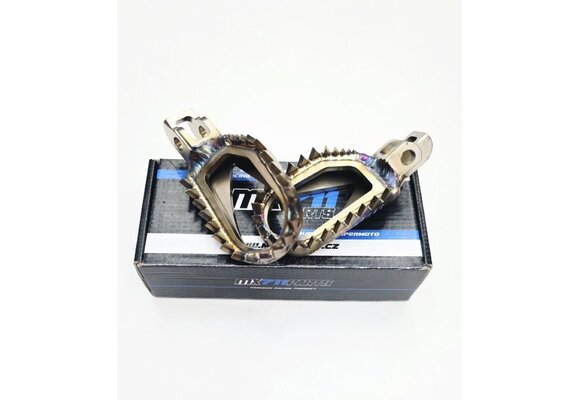 MX711 SUPERGRIP STAINLESS STEEL FOOTPEGS 2022-> STANDARD HEIGHT/OFFSET